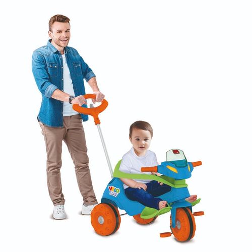 Triciclo Velobaby G2 Passeio e Pedal (Azul) 356 Menino Bandeirante
