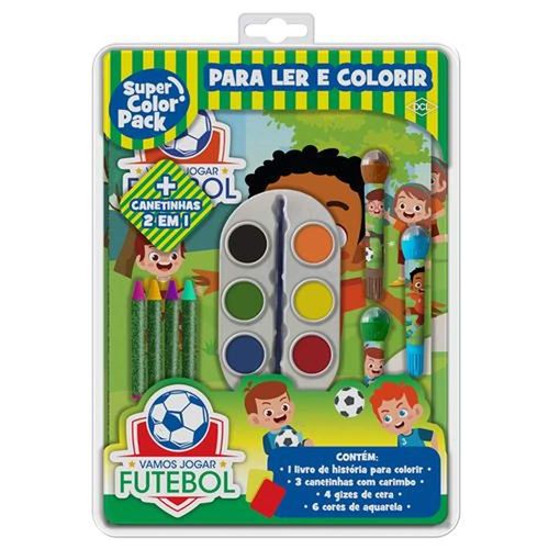 Livro Para Ler e Colorir Vamos Jogar Futebol DCL