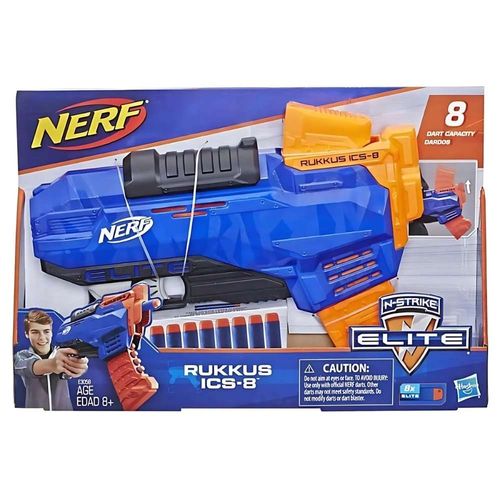 Brinquedo Nerf Elite Rukkus Ics-8 Hasbro