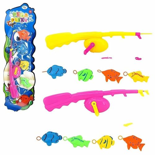 Brinquedo Pega Peixe Com 5 Peças Sortidos Well Kids
