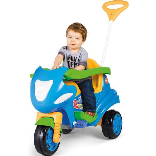 Triciclo Moto Max Azul 948 12m Menino Calesita