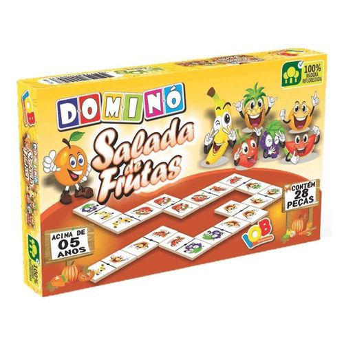 Dominó Salada De Frutas 28 Peças IOB Brinquedos