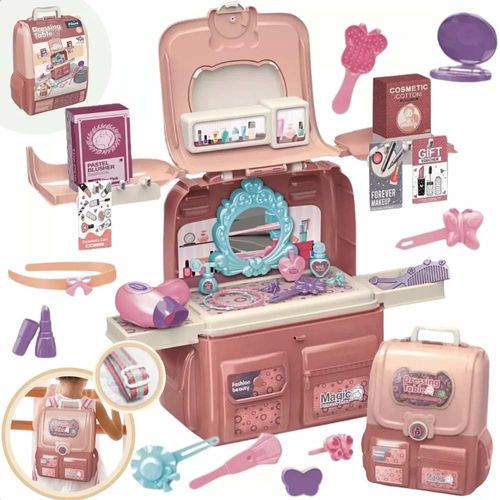 Maleta Salão Mesa de Maquiagem 40 Peças Jr Toys