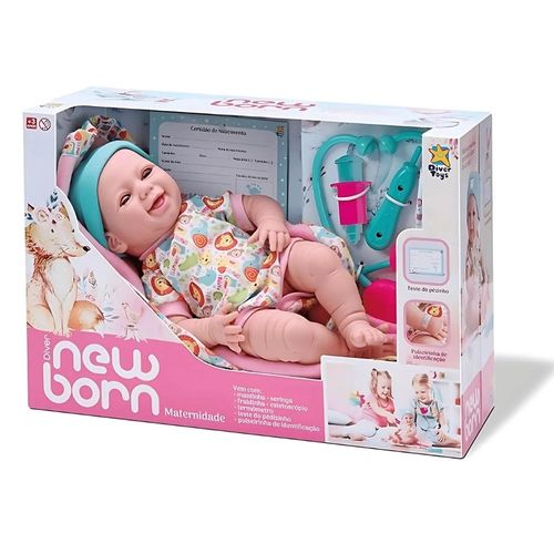 Brinquedo Boneca Bebê Reborn Maternidade Diver Toys