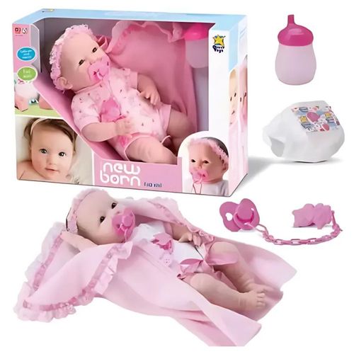 Boneca Diver Nova Born Faz Xixi Diver Toys