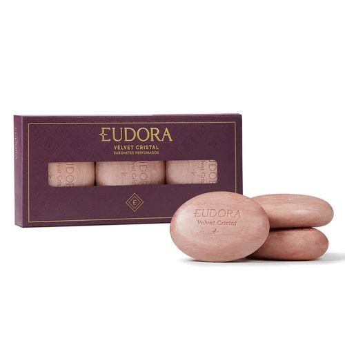 Kit Presente Sabonete Em Barra Velvet Cristal 3x85g Eudora