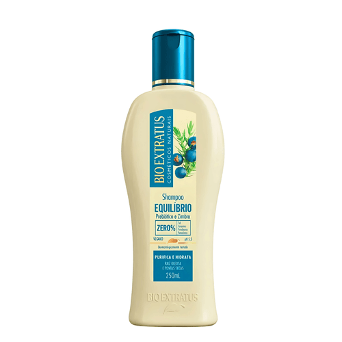 Shampoo Equilíbrio Prebiótico e Zimbro 250ml Bio Extratus