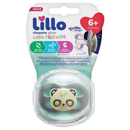Chupeta Amiguinhos Glow Tamanho 1 +6 Meses Lillo