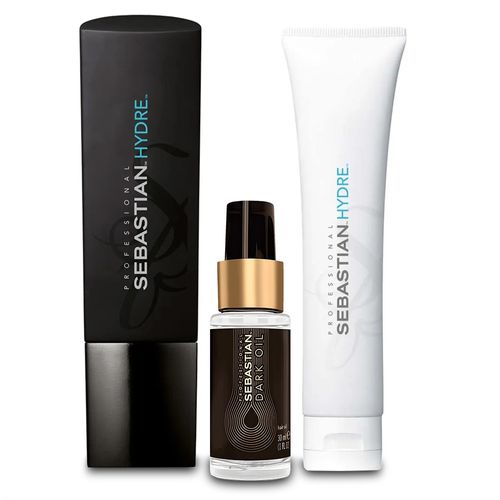 Kit Shampoo, Máscara Sebastian Hydre e Óleo Capilar Sebastian Dark Oil Wella
