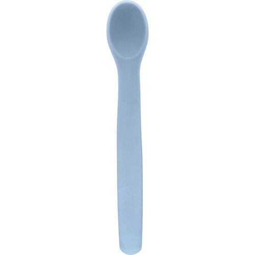 Colher Em Silicone Flexível Azul Menino Buba