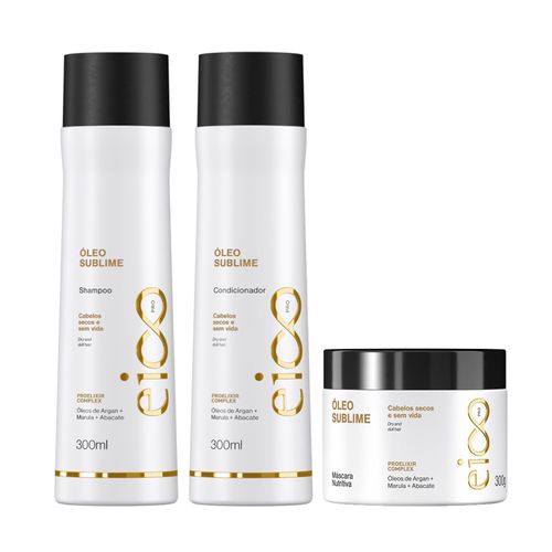 Kit Promo Shampoo, Condicionador e Máscara Óleo Sublime Eico