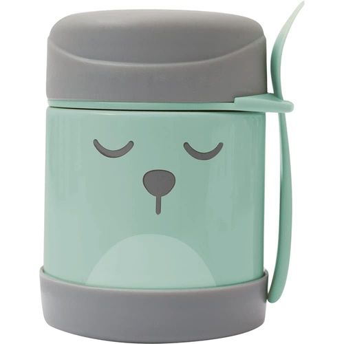 Pote Térmico Com Colher Verde Menino Buba