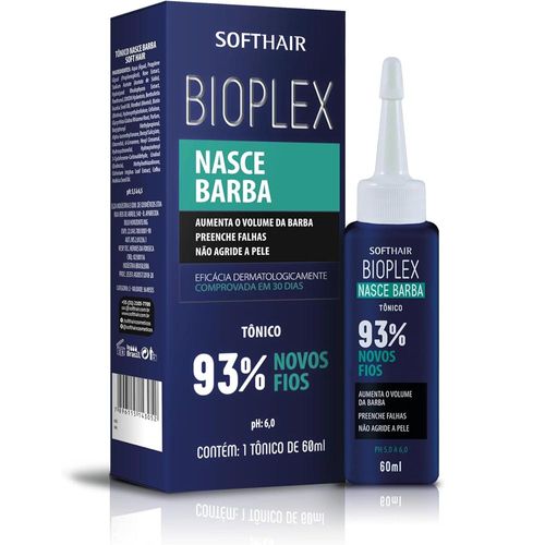 Tônico Nasce Barba Bioplex 60ml Soft Hair