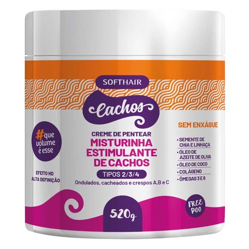 Creme De Pentear Misturinha Estimulante de Cachos 520g Soft Hair