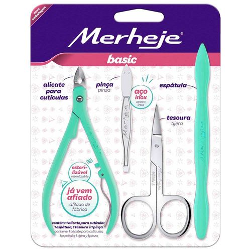 Kit de Manicure Com 4 Peças Cores Sortidas Merheje