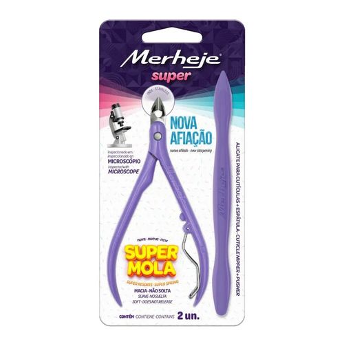 Kit de Alicate Para Cutículas e Espátula Super Sortida Merheje