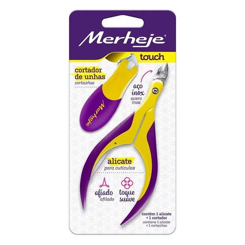 Kit de Alicate Para Cutículas e Cortador de Unhas Merheje