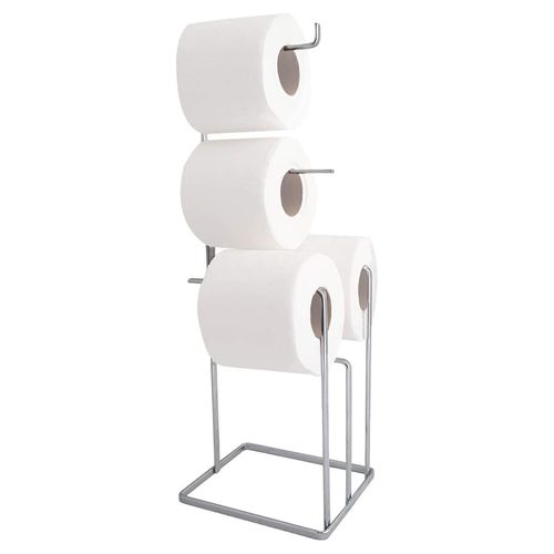 Suporte Para Papel Higiênico Papeleira De Chão 4 Rolos Brinox