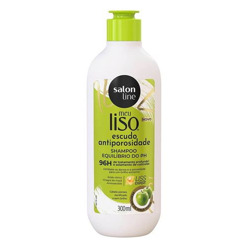Shampoo Escudo Antiporosidade Meu Liso Maçã Verde 300ml Salon Line
