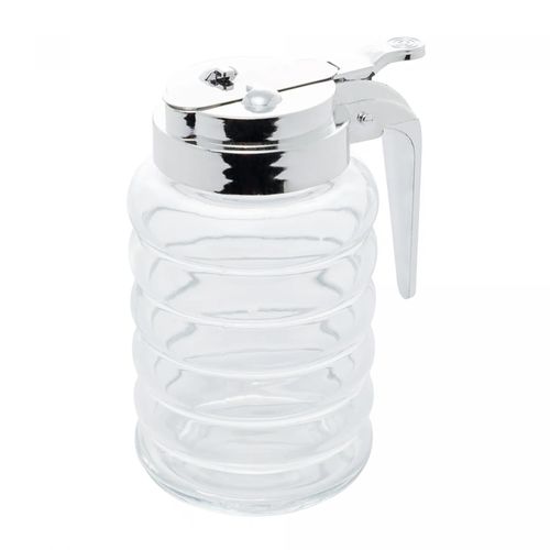 Meleira De Vidro Com Tampa De Plástico Cromada 280ml Lyor