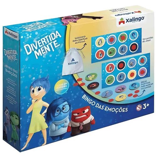 Bingo Divertidamente Das Emoções 12 Cartas Xalingo