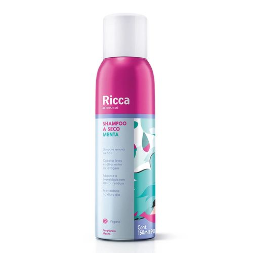 Shampoo A Seco Menta 150ml Ricca