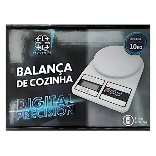 Balança De Cozinha Digital Capacidade 10kg Moment