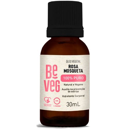 Óleo de Rosa Mosqueta 100% Puro Natural Vegano 30ml Beveg