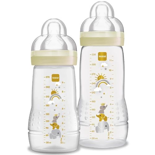 Kit Mamadeira Easy Active 2m+ Neutra MAM (ESTAMPASSORTIDAS - ENVIO MEDIANTE DISPONIBILIDADE)