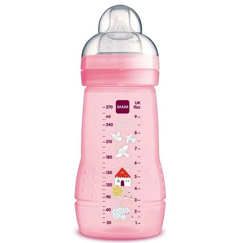 Mamadeira Easy Active 2m  270ml 4838 Girl MAM  (ESTAMPAS SORTIDAS - ENVIO MEDIANTE DISPONIBILIDADE)