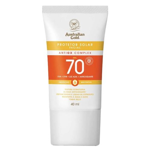 Protetor Solar Facial Antiox Complex FPS 70 40ml Australian Gold