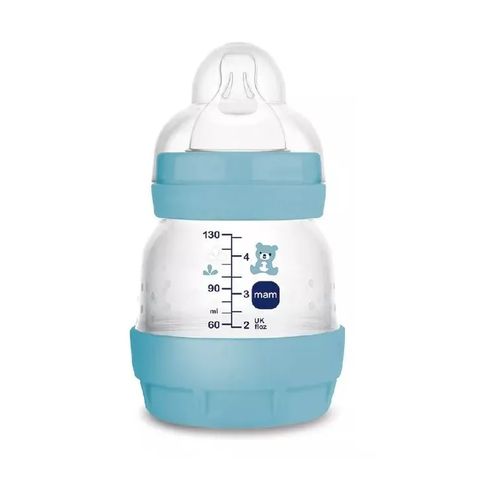 Mamadeira Mam Easy Start 130ml Azul 4655  (ESTAMPAS SORTIDAS - ENVIO MEDIANTE DISPONIBILIDADE)