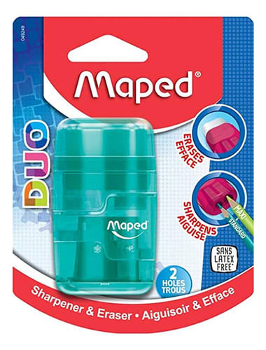 Apontador Com Borracha Transparente Maped