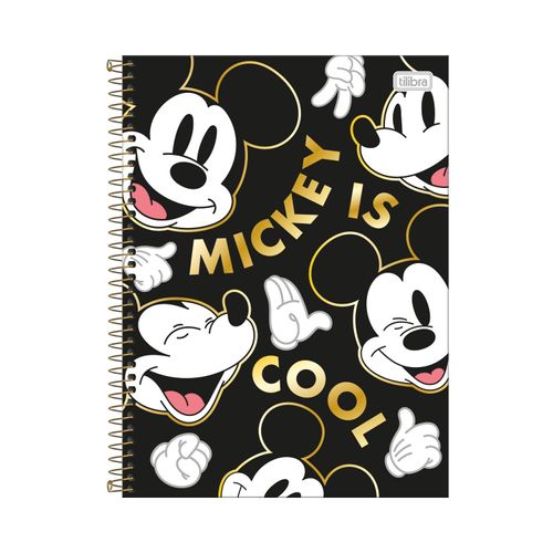 Caderno 10 Matérias 160 Folhas Vintage Mickey Mouse Tilibra (CAPAS SORTIDAS)