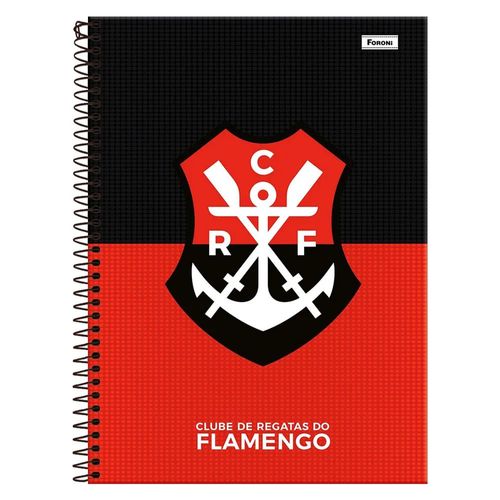 Caderno 15 Matérias 240 Folhas Flamengo Sortido Foroni (CAPAS SORTIDAS)