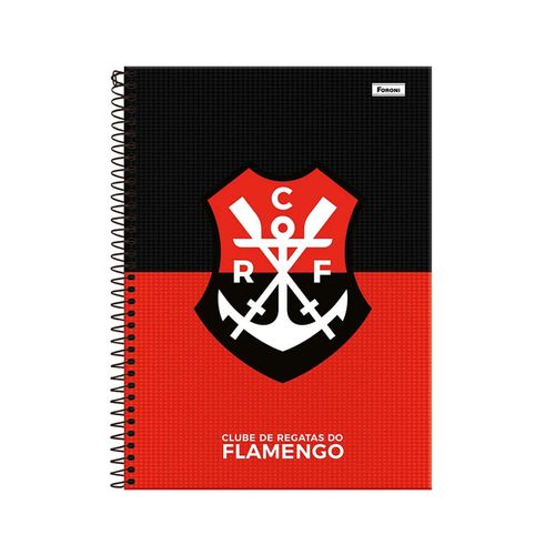 Caderno 20 Matérias Flamengo 320 Folhas Foroni (CAPAS CORTIDAS)