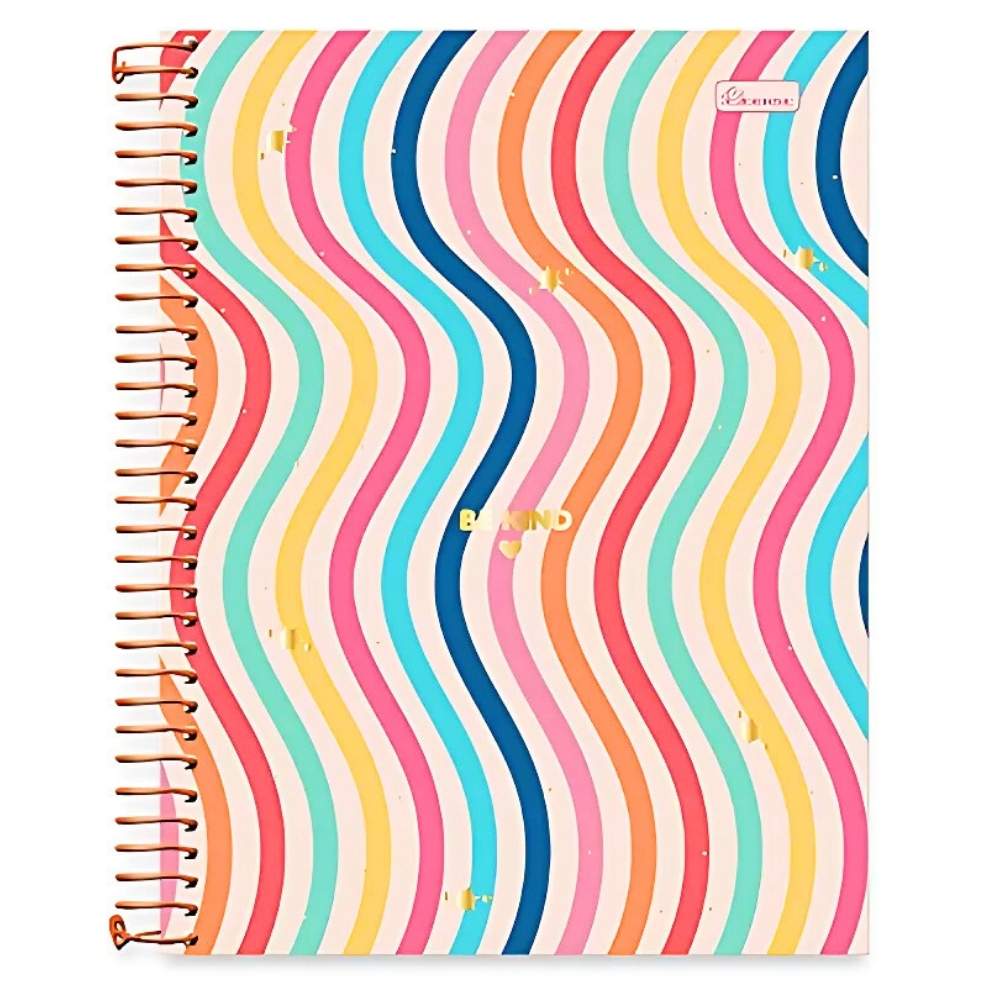 Caderno Be Kind 20 Matérias Sortidos 320 Folhas Cadersil