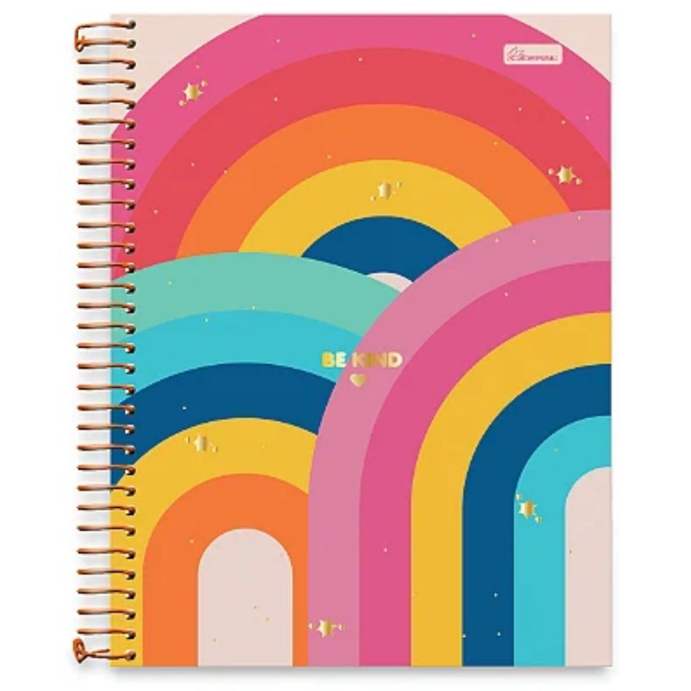 Encontraproduto.com.br - Caderno Be Kind 20 Matérias Sortidos 320 Folhas Cadersil