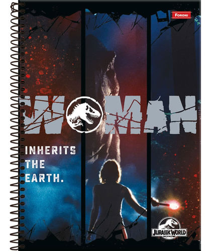 Caderno Universitário Capa Dura Jurassic World Foroni (CAPAS SORTIDAS)