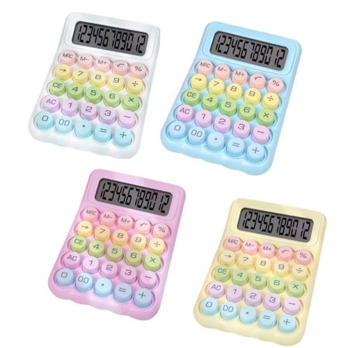 Calculadora Retro Colorida Sortidas 11x16cm Ctatea