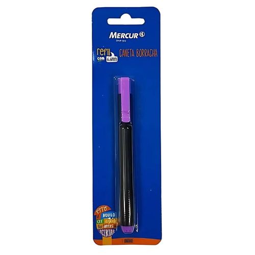 Caneta Borracha Lilás 6.6mm Mercur