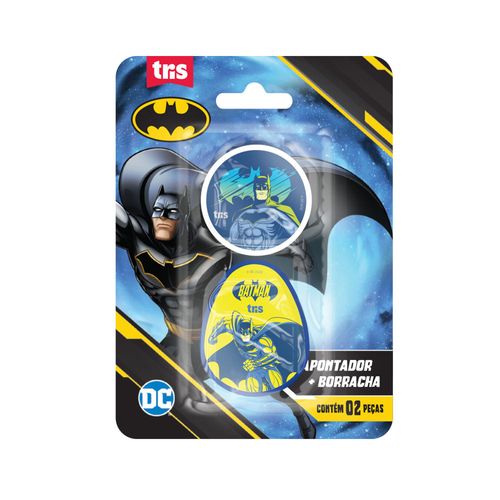 Kit Apontador E Borracha Batman Sortidos Tris