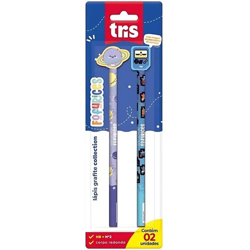 Kit Com 2 Lápis Tris Fofurice Sortidos Tris