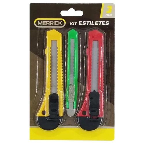 Kit Com 3 Estiletes Sortidos Merrick