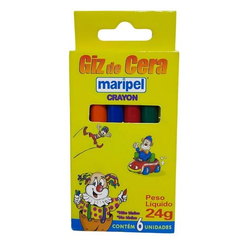 Kit Com 6 Giz De Cera Maripel