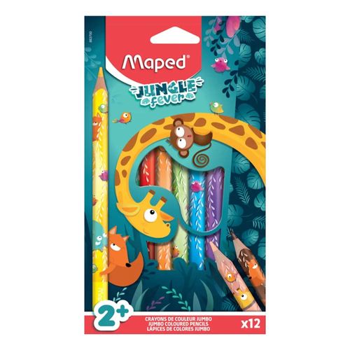 Lápis De Cor 12 Cores Jungle Fever Maped