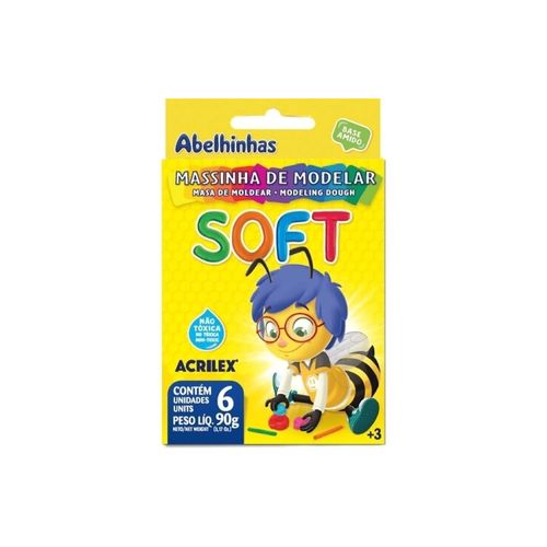 Massinha De Modelar Soft 6 Cores Acrilex