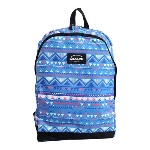 Mochila Azul Estampada Drop Up