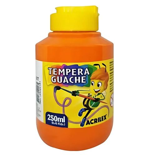 Tinta Guache Laranja 250ml Acrilex