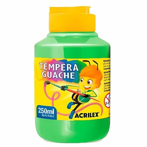 Tinta Guache Verde Folha 250ml Acrilex